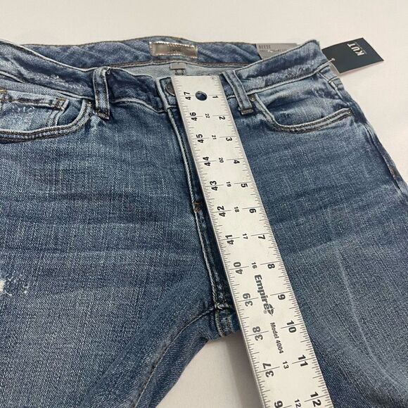 NWT Kut From The Kloth Destroyed Reese Ankle Straight Leg Denim Jeans Size 2 New - Picture 4 of 10